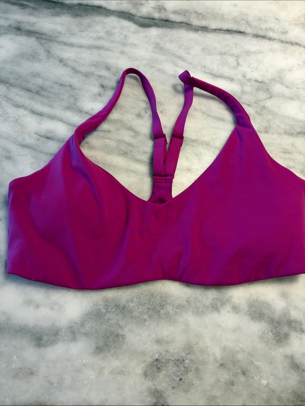 Fabletics Magenta Wireless Scoop Bralette